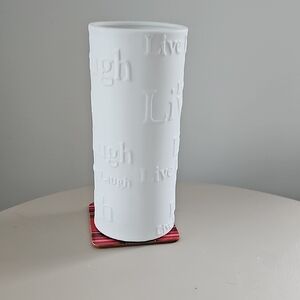 White Embossed Lamp